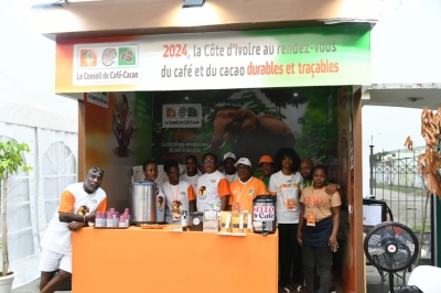 CAN 2023 : SENEGAL – COTE D’IVOIRE LE STAND DU CONSEIL DU CAFE-CACAO VIBRE AVEC LE PUBLIC DU PALAIS DE LA CULTURE DE TREICHVILLE